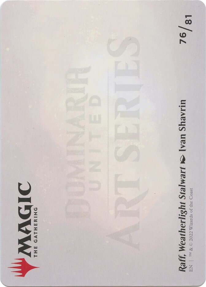 Raff, Weatherlight Stalwart // Raff, Weatherlight Stalwart Token