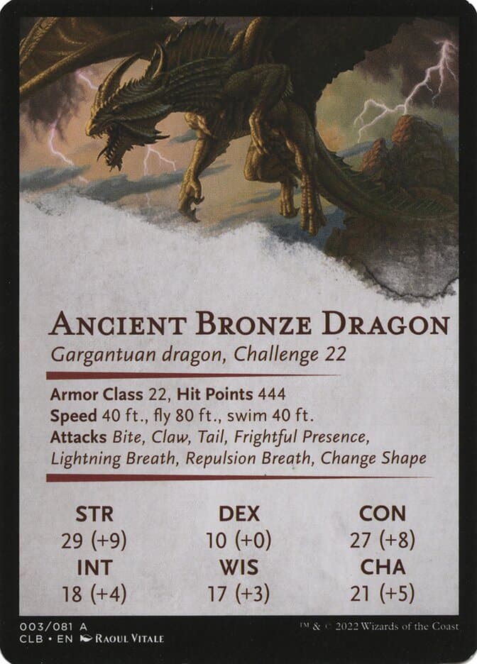 Ancient Bronze Dragon // Ancient Bronze Dragon Token