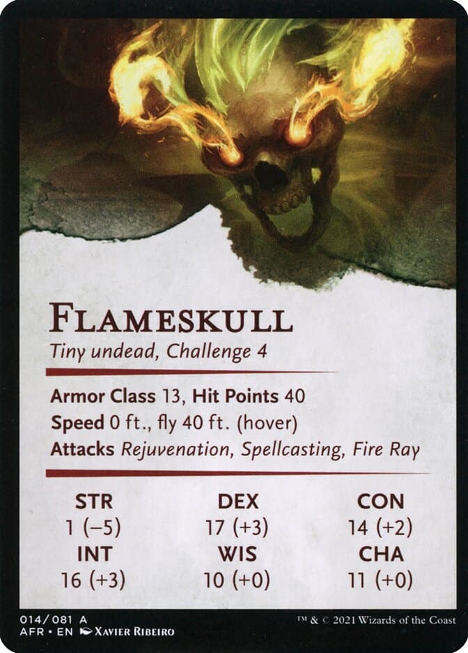 Flameskull // Flameskull Token
