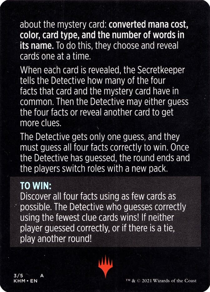 Booster Sleuth // Booster Sleuth (cont'd) Token