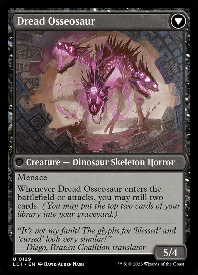 Visage of Dread // Dread Osseosaur