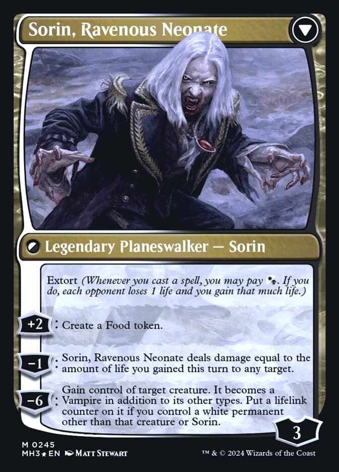 Sorin of House Markov // Sorin, Ravenous Neonate