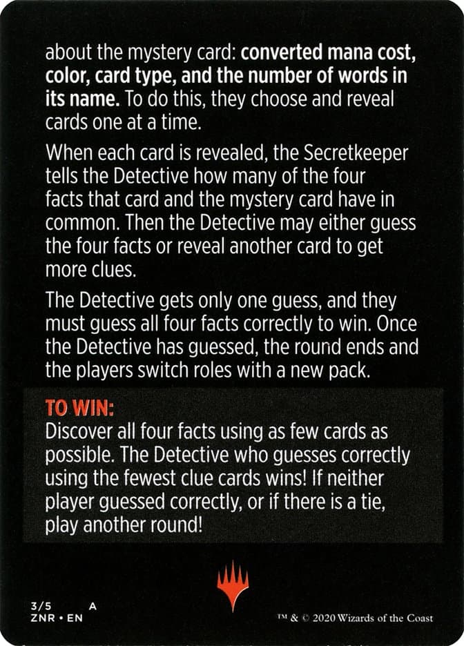 Booster Sleuth // Booster Sleuth (cont'd) Token