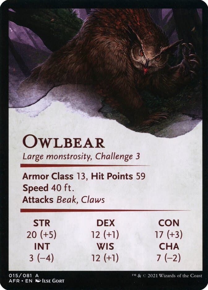 Owlbear // Owlbear Token