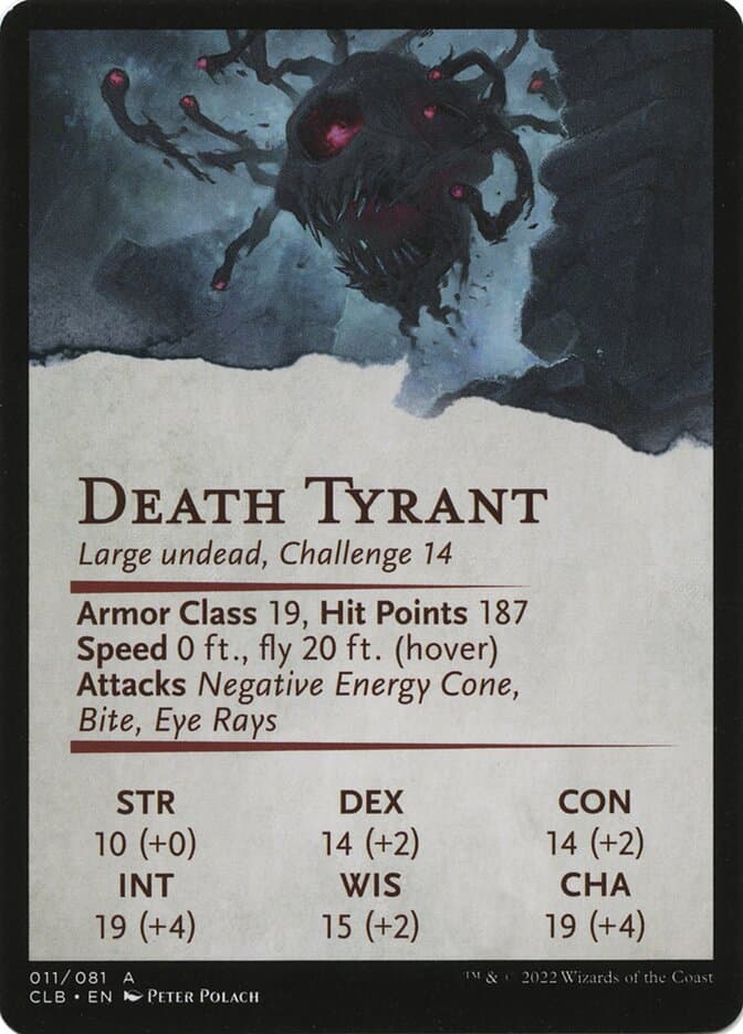 Ghastly Death Tyrant // Ghastly Death Tyrant Token