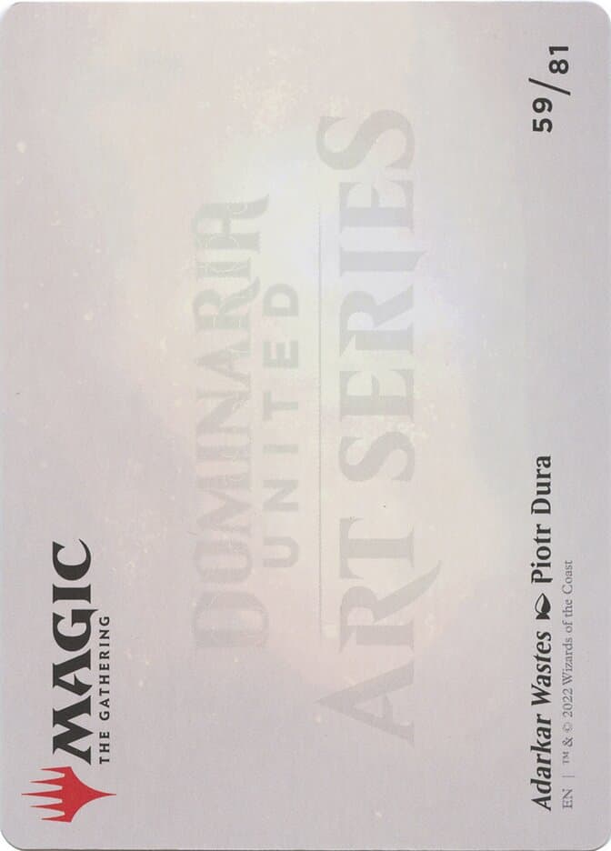 Adarkar Wastes // Adarkar Wastes Token