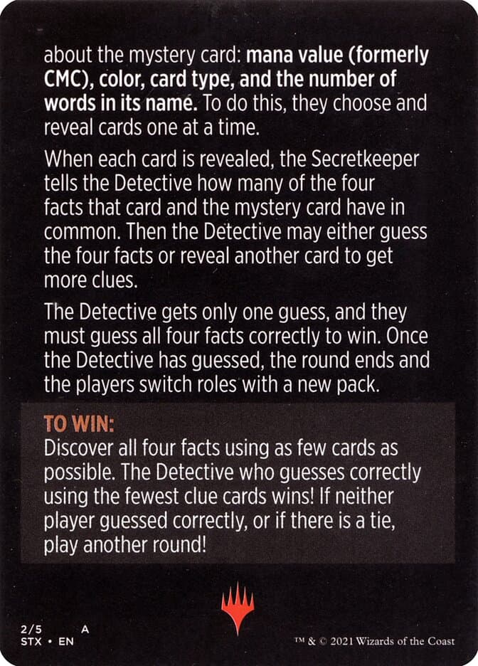 Booster Sleuth // Booster Sleuth (cont'd) Token
