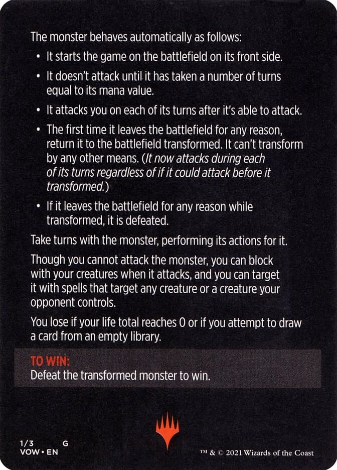 Monster of the Week // Monster of the Week (cont'd) Token