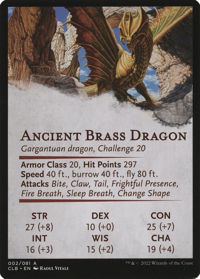 Ancient Brass Dragon // Ancient Brass Dragon Token