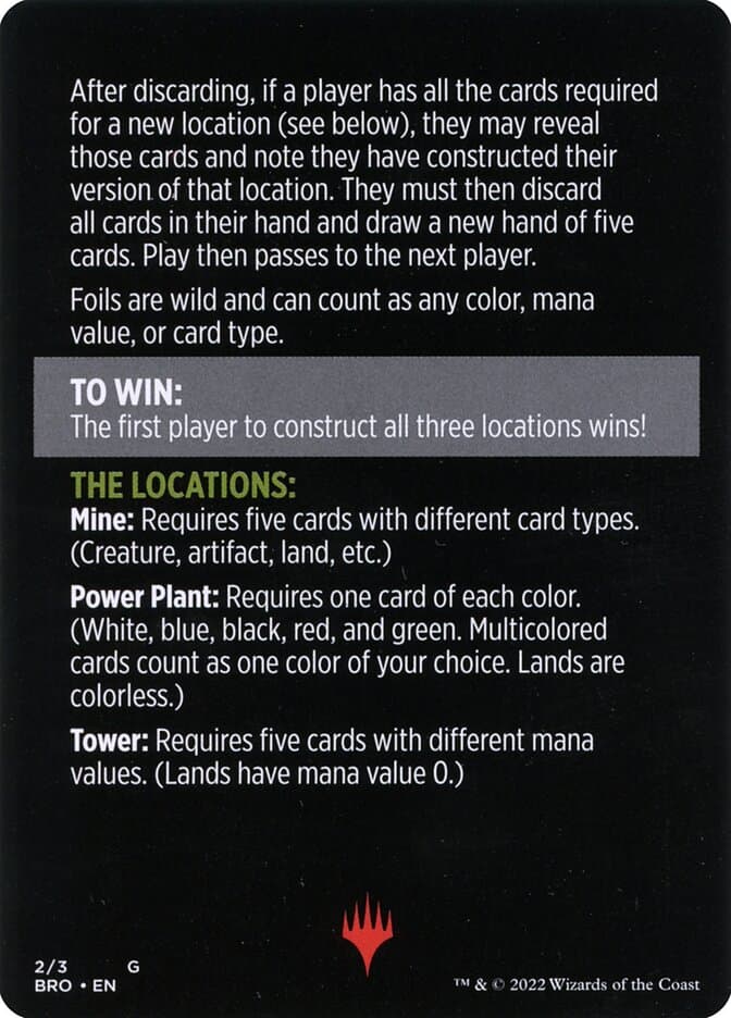 Urza's Blueprints (minigame) // Urza's Blueprints (cont'd) Token