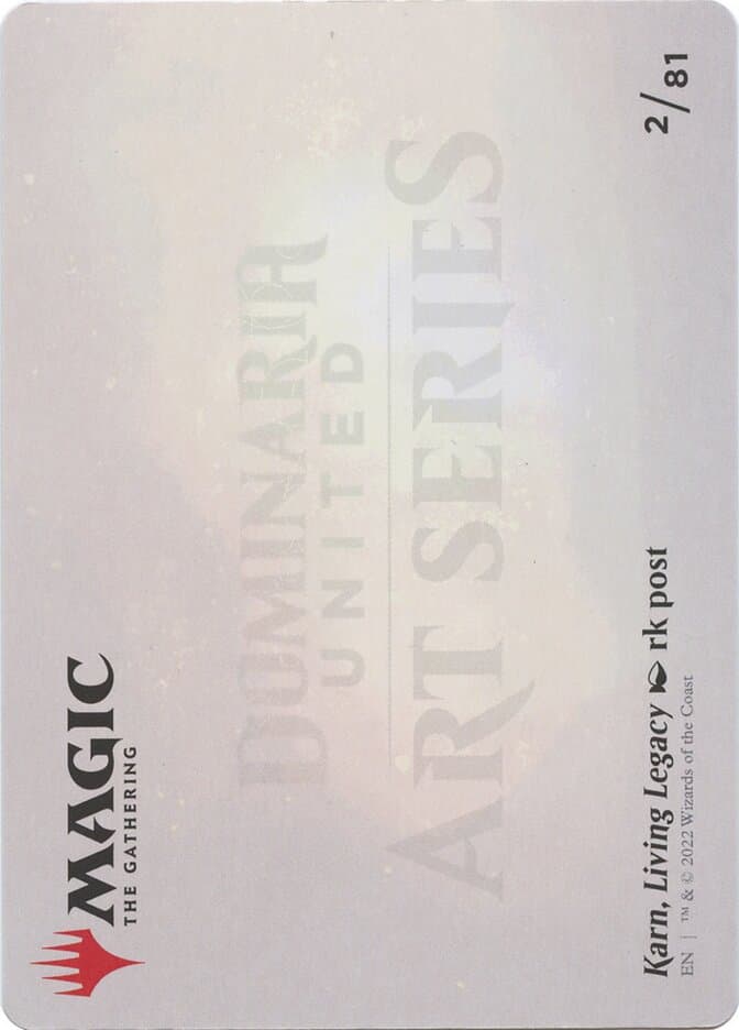 Karn, Living Legacy // Karn, Living Legacy Token