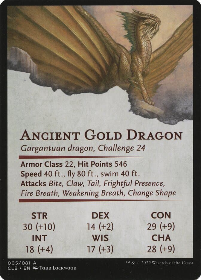Ancient Gold Dragon // Ancient Gold Dragon Token