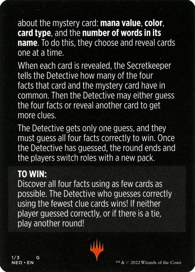Booster Sleuth // Booster Sleuth (cont'd) Token