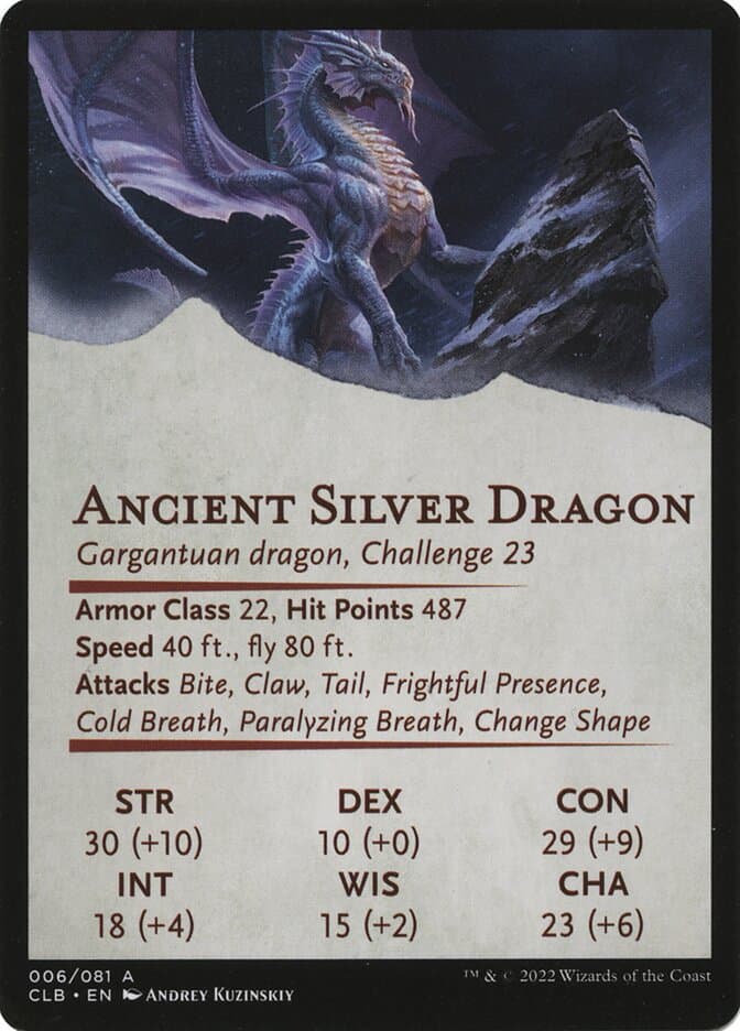 Ancient Silver Dragon // Ancient Silver Dragon Token