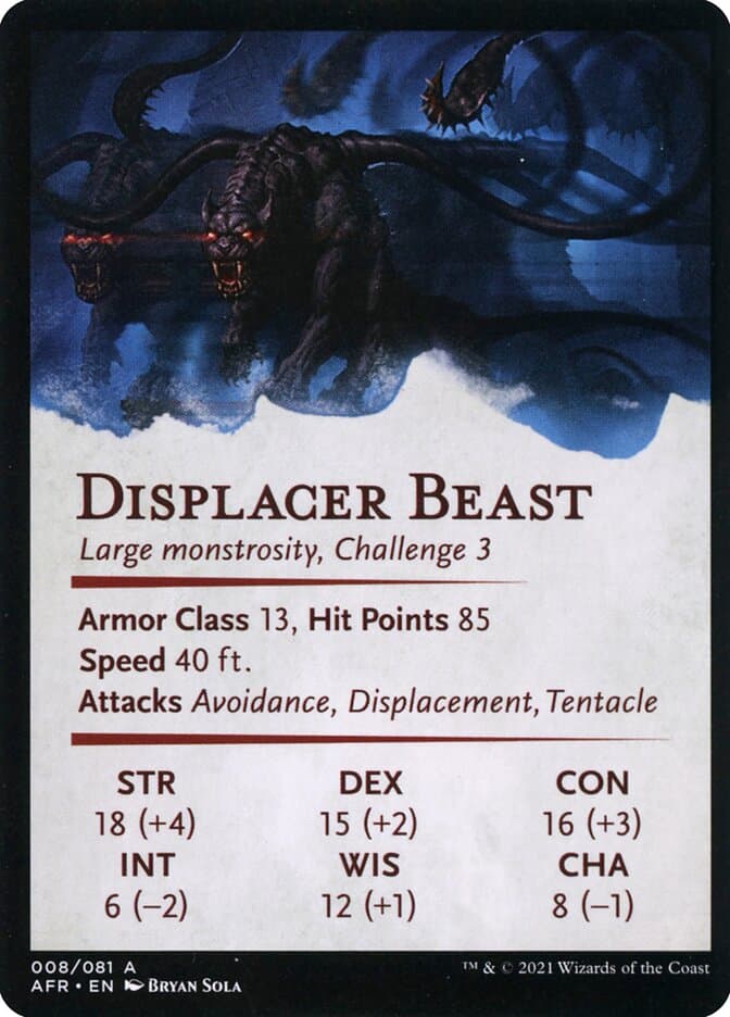 Displacer Beast // Displacer Beast Token