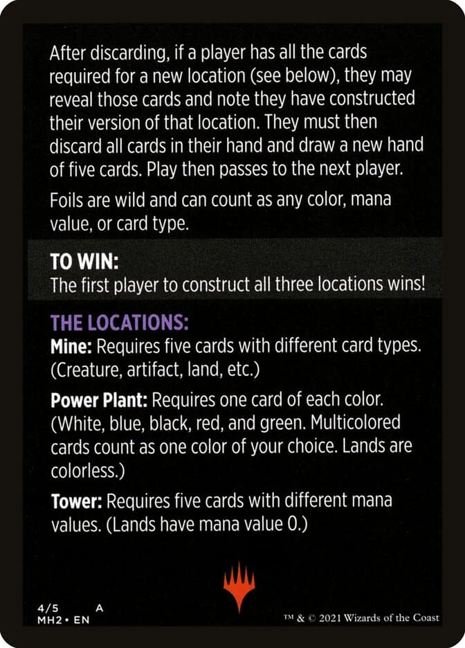 Urza's Blueprints (minigame) // Urza's Blueprints (cont'd) Token