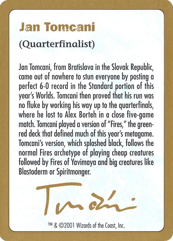 Jan Tomcani Bio Token