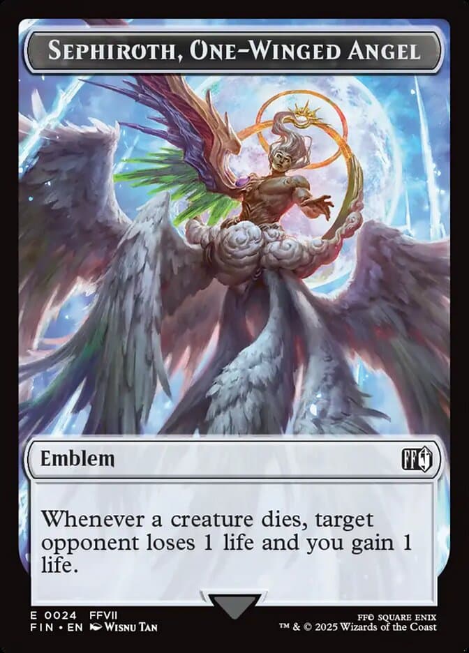 Sephiroth, One-Winged Angel Emblem Token