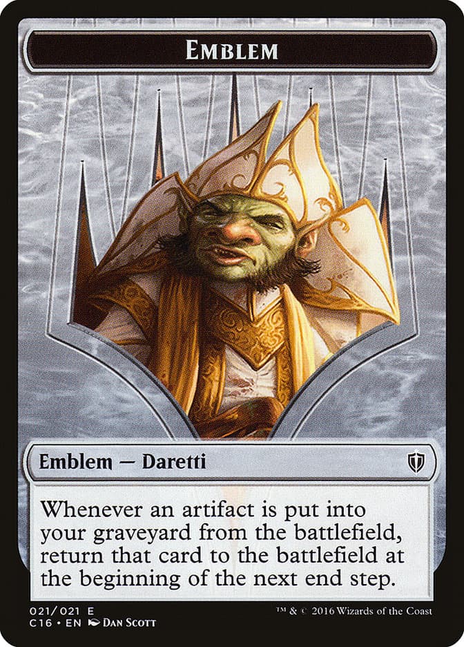 Daretti, Scrap Savant Emblem Token