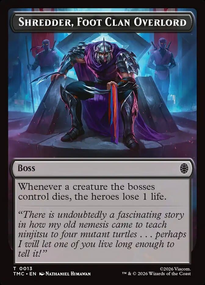 Shredder, Foot Clan Overlord Token