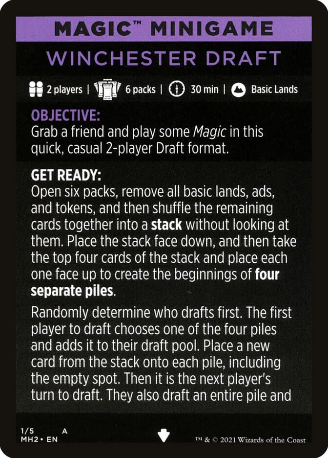 Winchester Draft // Winchester Draft (cont'd) Token