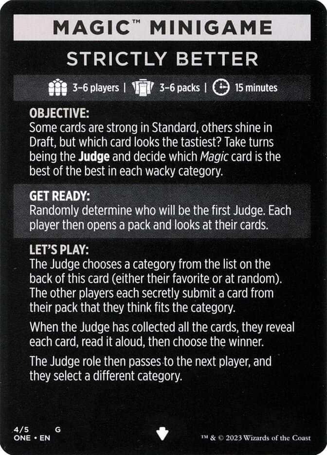 Strictly Better // Strictly Better (cont'd) Token