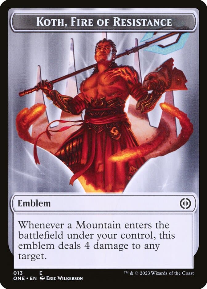 Koth, Fire of Resistance Emblem Token