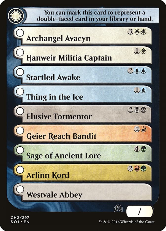 Shadows Over Innistrad Checklist 2 Token