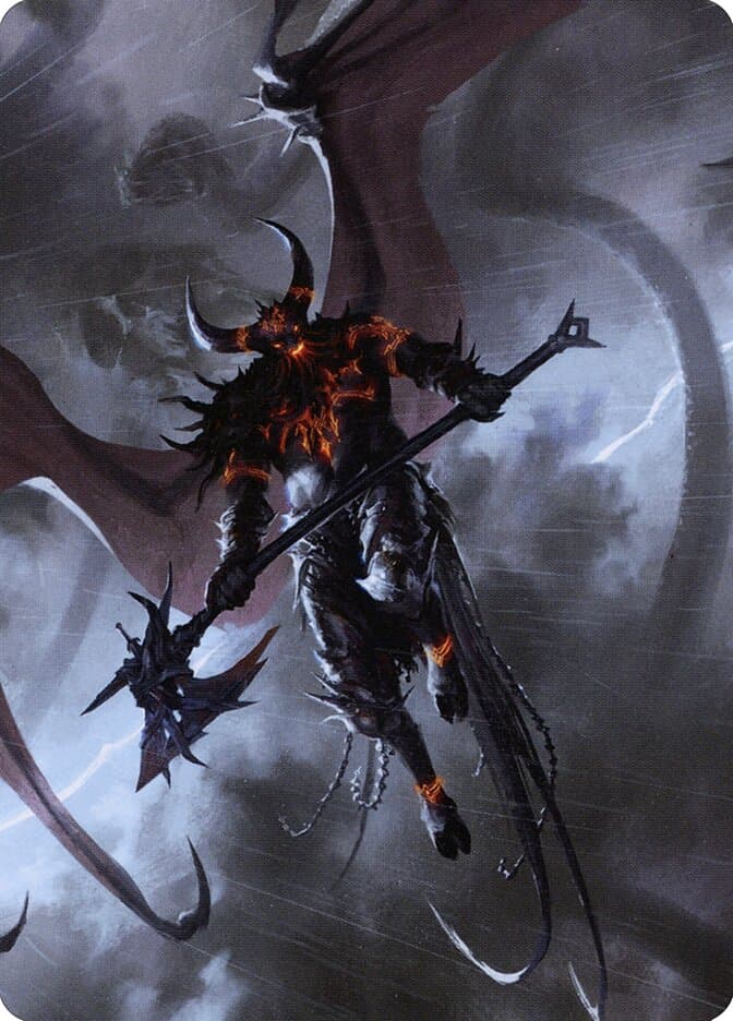 Burning-Rune Demon // Burning-Rune Demon Token