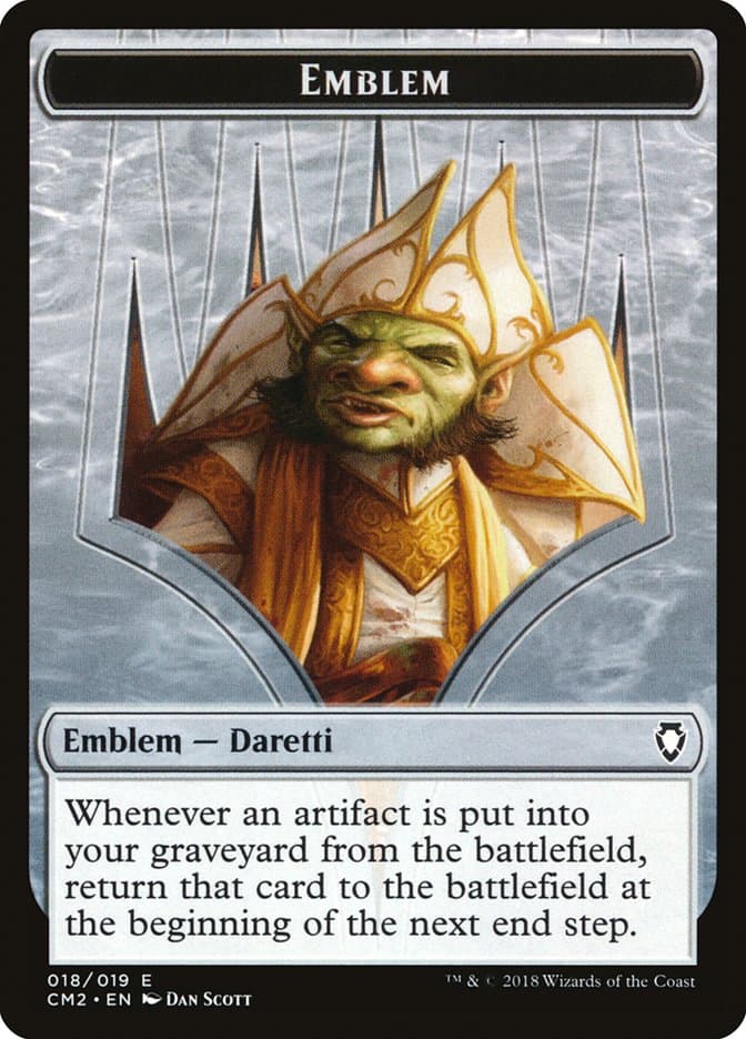 Daretti, Scrap Savant Emblem Token