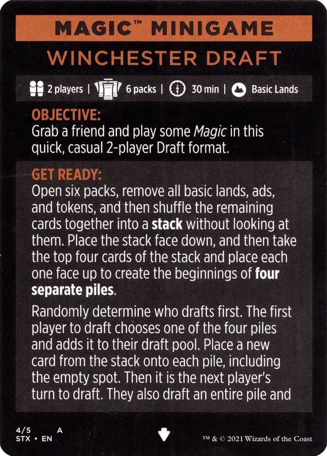 Winchester Draft // Winchester Draft (cont'd) Token