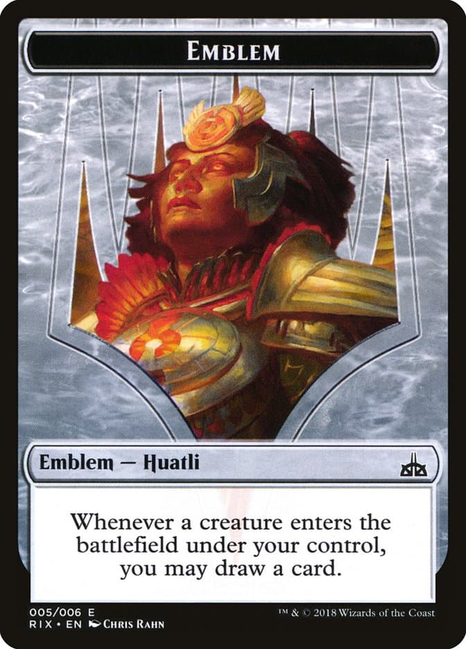 Huatli, Radiant Champion Emblem Token