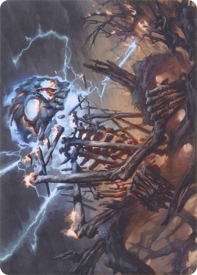 Lightning Skelemental // Lightning Skelemental Token