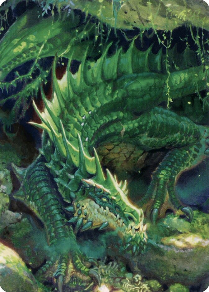 Lurking Green Dragon // Lurking Green Dragon Token