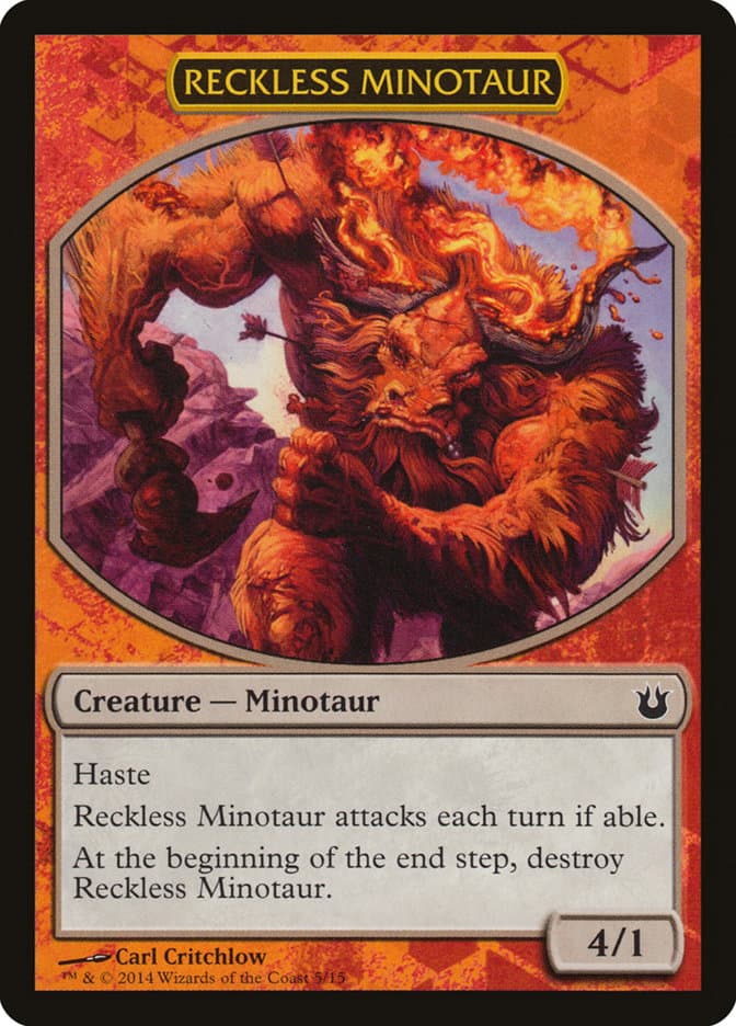 Reckless Minotaur Token