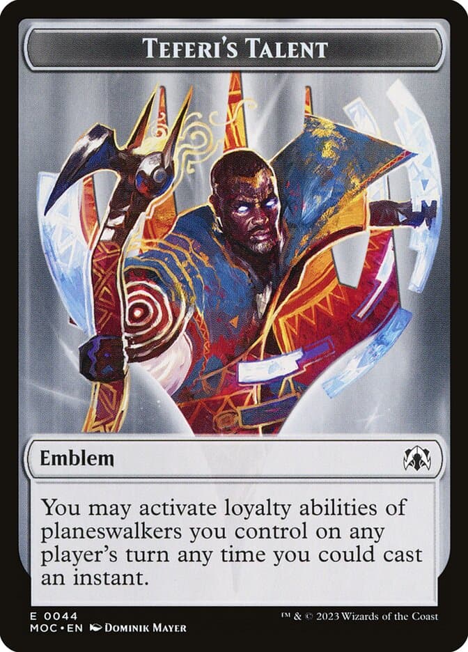 Teferi's Talent Emblem Token
