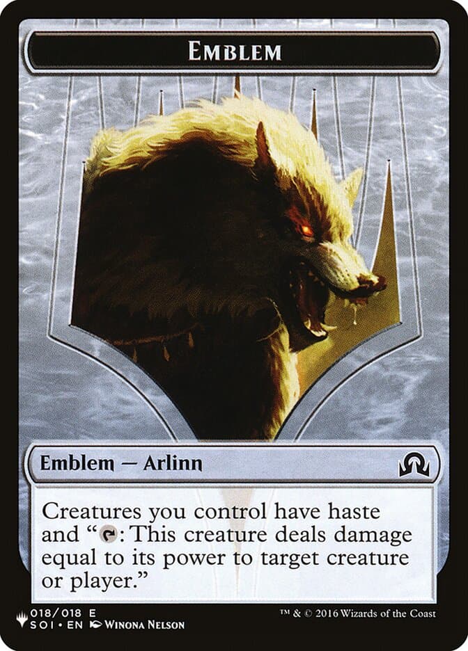 Arlinn, Embraced by the Moon Emblem Token