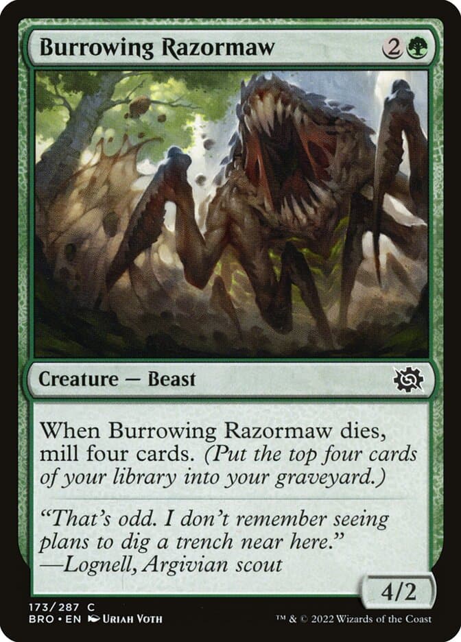 Burrowing Razormaw