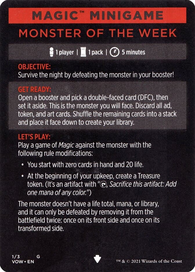 Monster of the Week // Monster of the Week (cont'd) Token