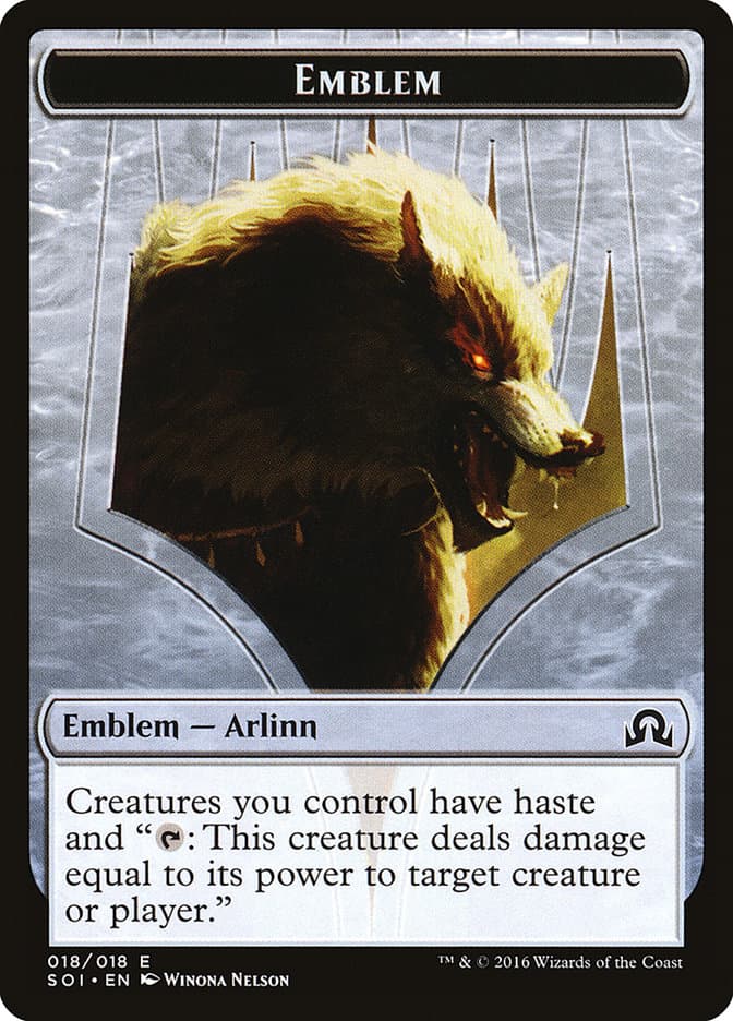 Arlinn, Embraced by the Moon Emblem Token