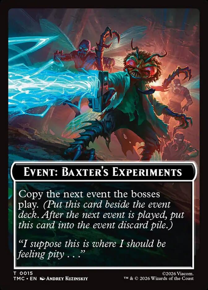 Event: Baxter's Experiments Token