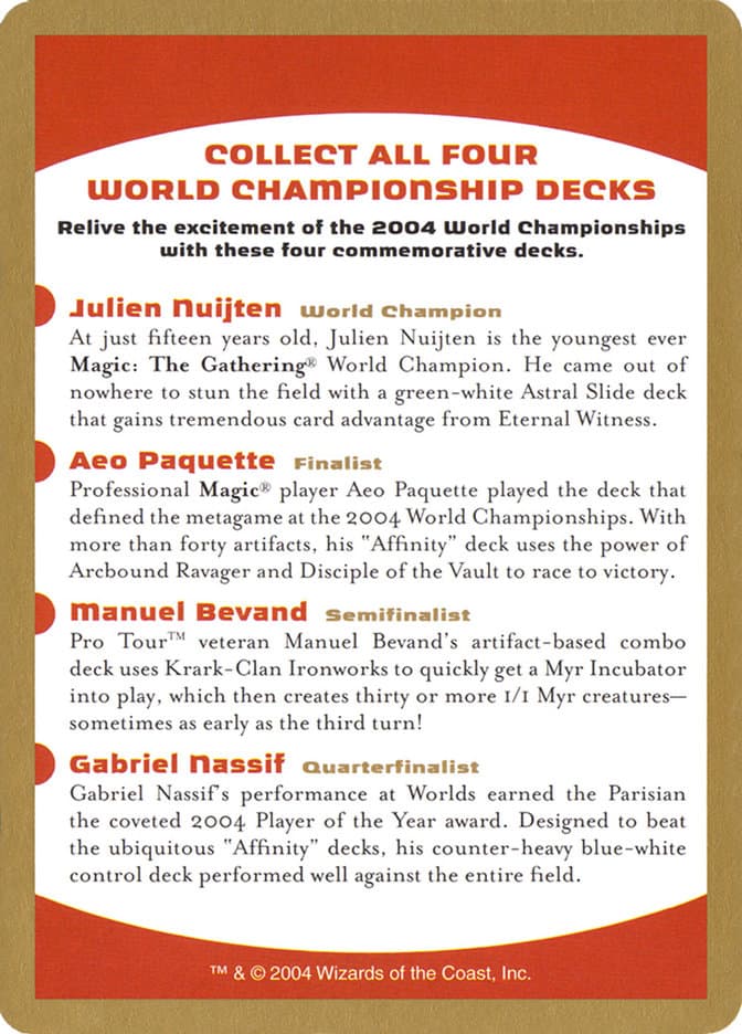 2004 World Championships Ad Token