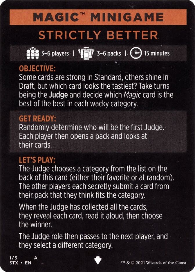 Strictly Better // Strictly Better (cont'd) Token