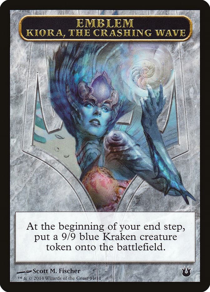 Kiora, the Crashing Wave Emblem Token