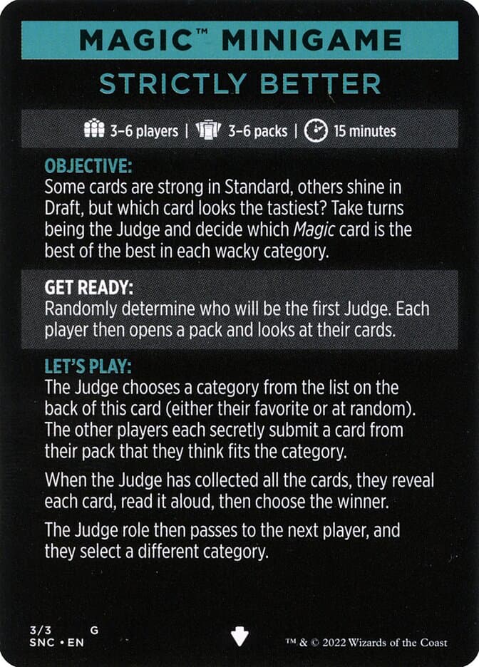 Strictly Better // Strictly Better (cont'd) Token