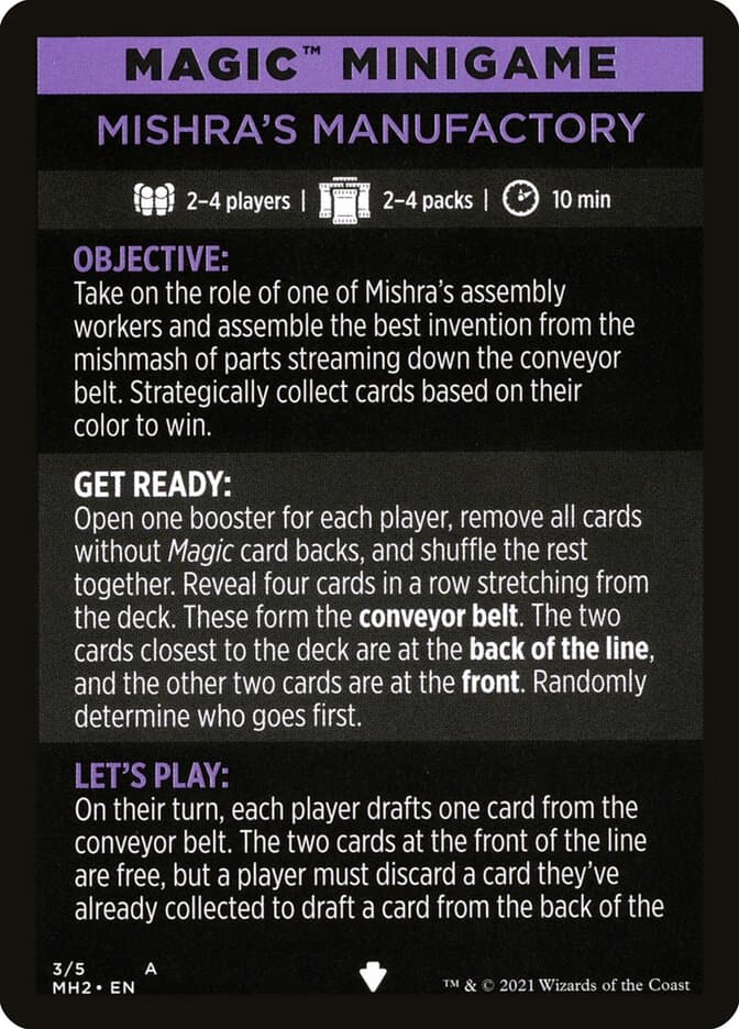 Mishra's Manufactory // Mishra's Manufactory (cont'd) Token