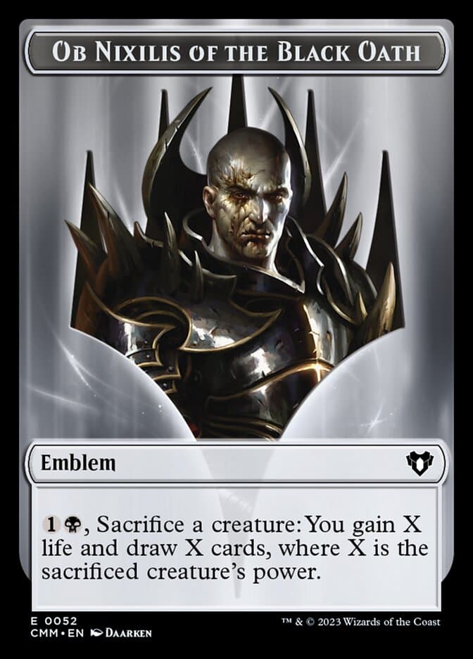Ob Nixilis of the Black Oath Emblem Token