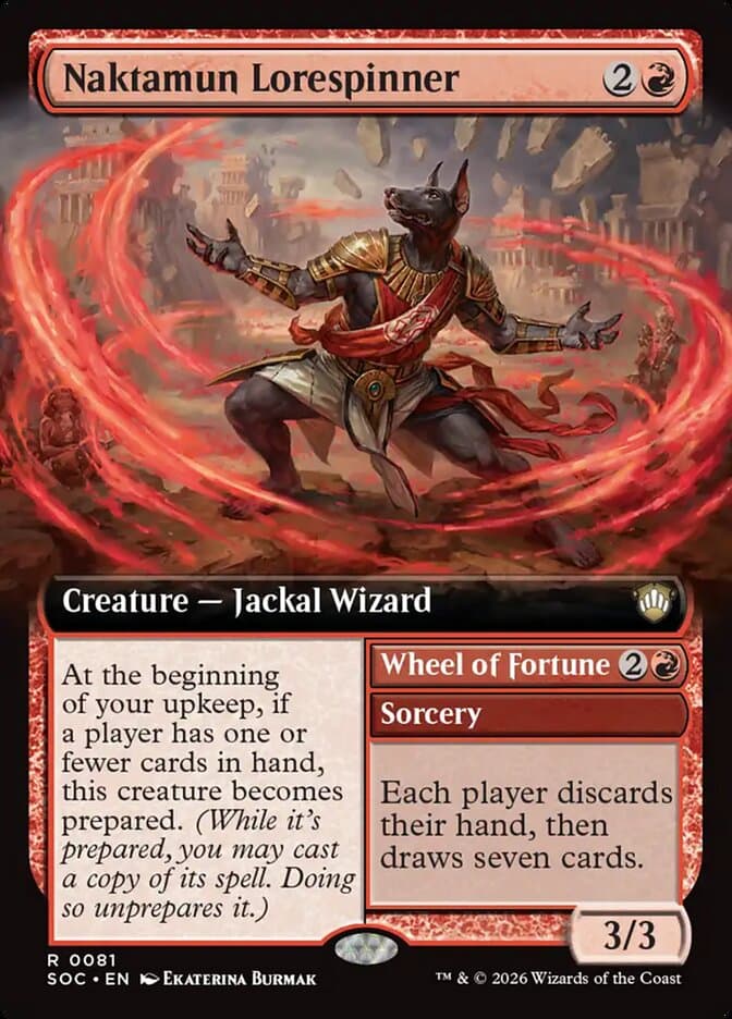 Naktamun Lorespinner // Wheel of Fortune