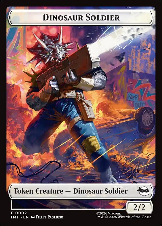 Dinosaur Soldier Token