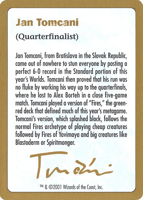 Jan Tomcani Bio Token